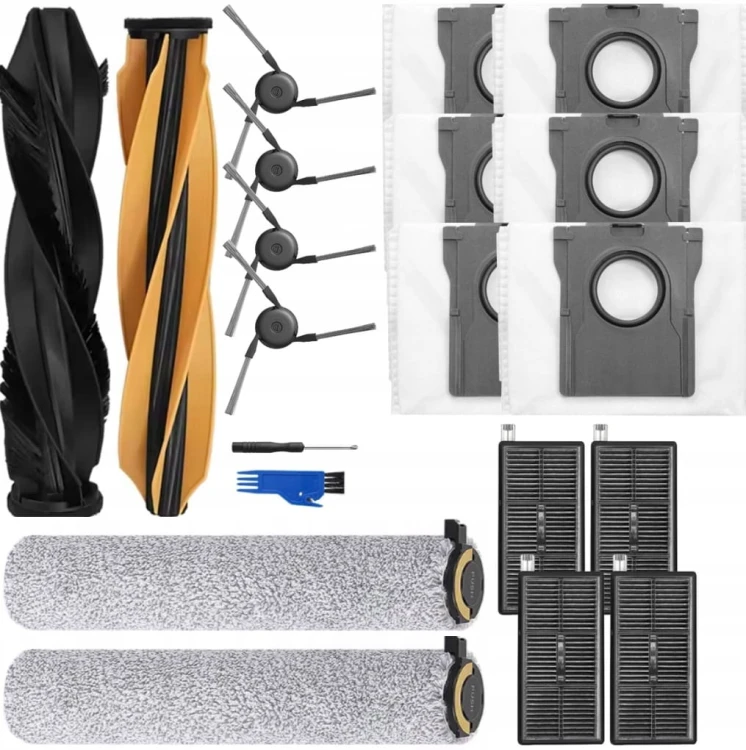 DUŻY zestaw akcesoriów do Dreame Aqua10 Ultra Roller szczotki mopy filtry