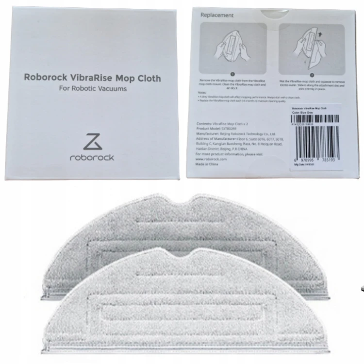 2x oryginalna ściereczka mop Roborock S7 S7 MaxV Ultra S7 Pro VibraRise