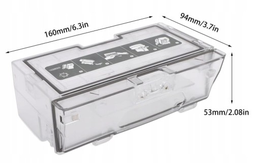 Pojemnik zbiornik na kurz brud do Roborock S8 + filtr