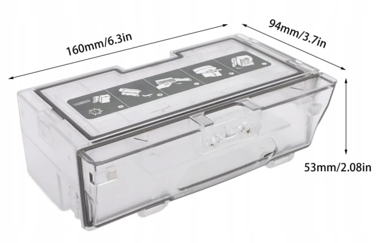Pojemnik zbiornik na kurz brud do Roborock S8 + filtr