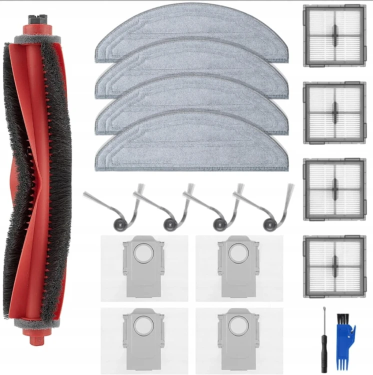 Duży zestaw akcesoriów do Roborock Q10 S5/S5+ Q10 X5/X5+ Q10 VF/VF+ Q10V/V+
